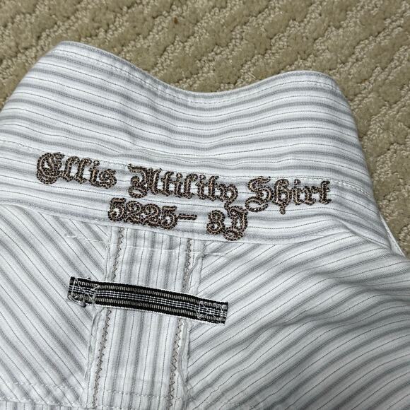 3J Workshop Johnny Was Button Front Embroidered Cargo Pocket Shirt Small - Picture 13 of 13